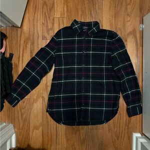 Polo Ralph Lauren Long Sleeve Navy Plaid Shirt